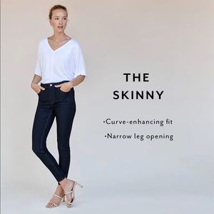 White house black market skinny denim pants